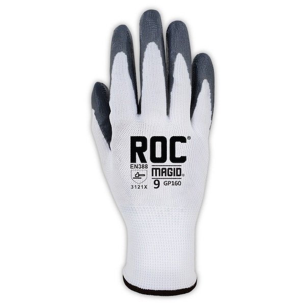 ROC GP160 Nitrile Palm Coated Gloves, 12PK